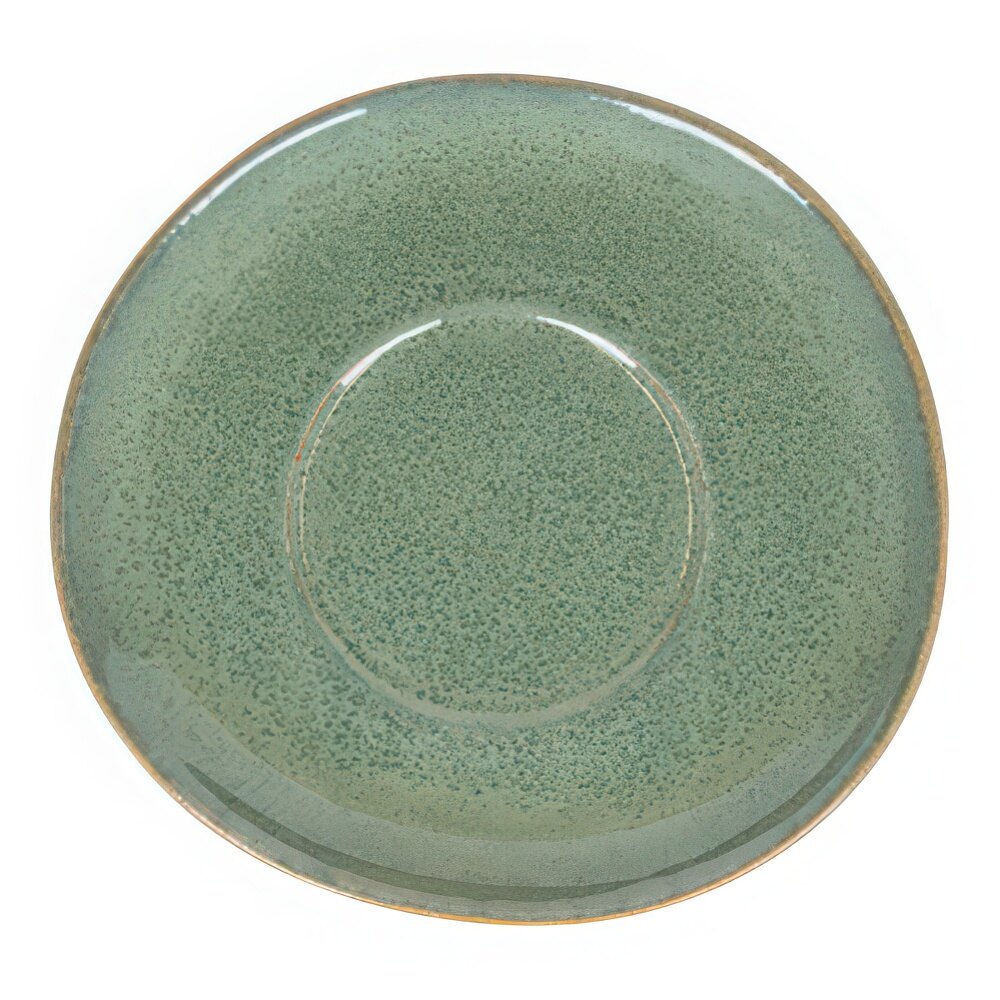 Front of the House Artefact 4 1/2" Moss Porcelain Saucer - 12/Case
