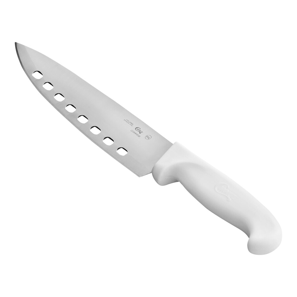 Choice 8" Vegetable Knife with White Handle