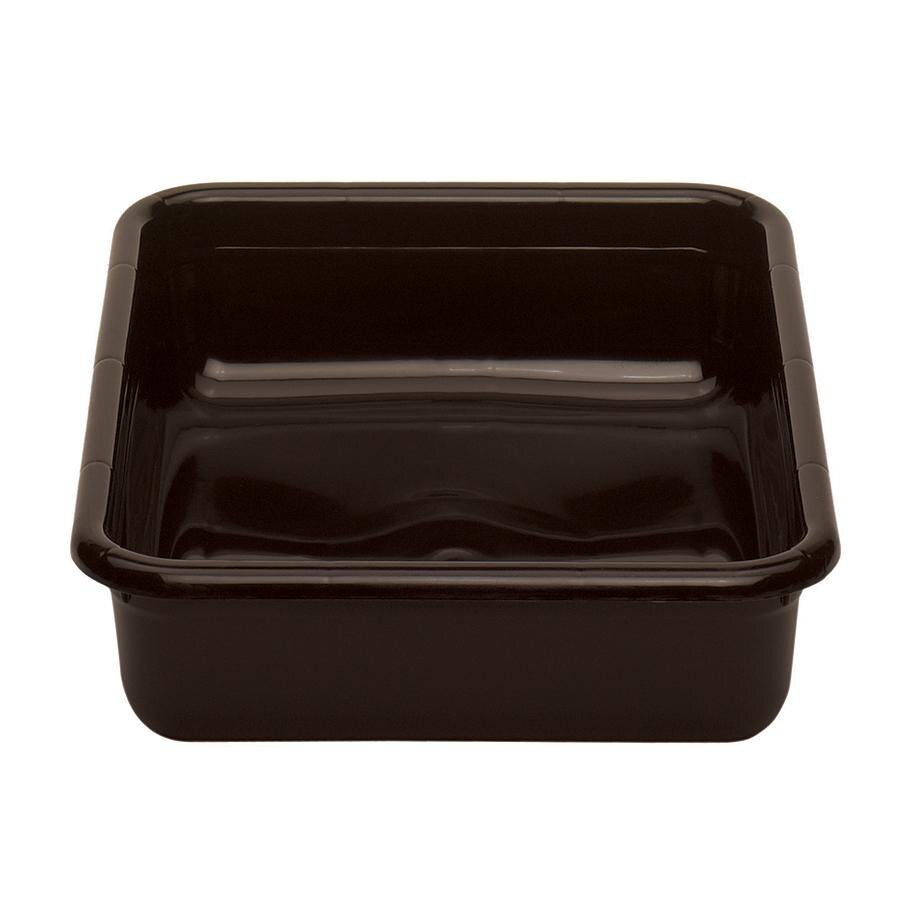 Cambro 1722CBP131 Cambox 22" x 17" x 5" Dark Brown Polyethylene Plastic Bus Tub