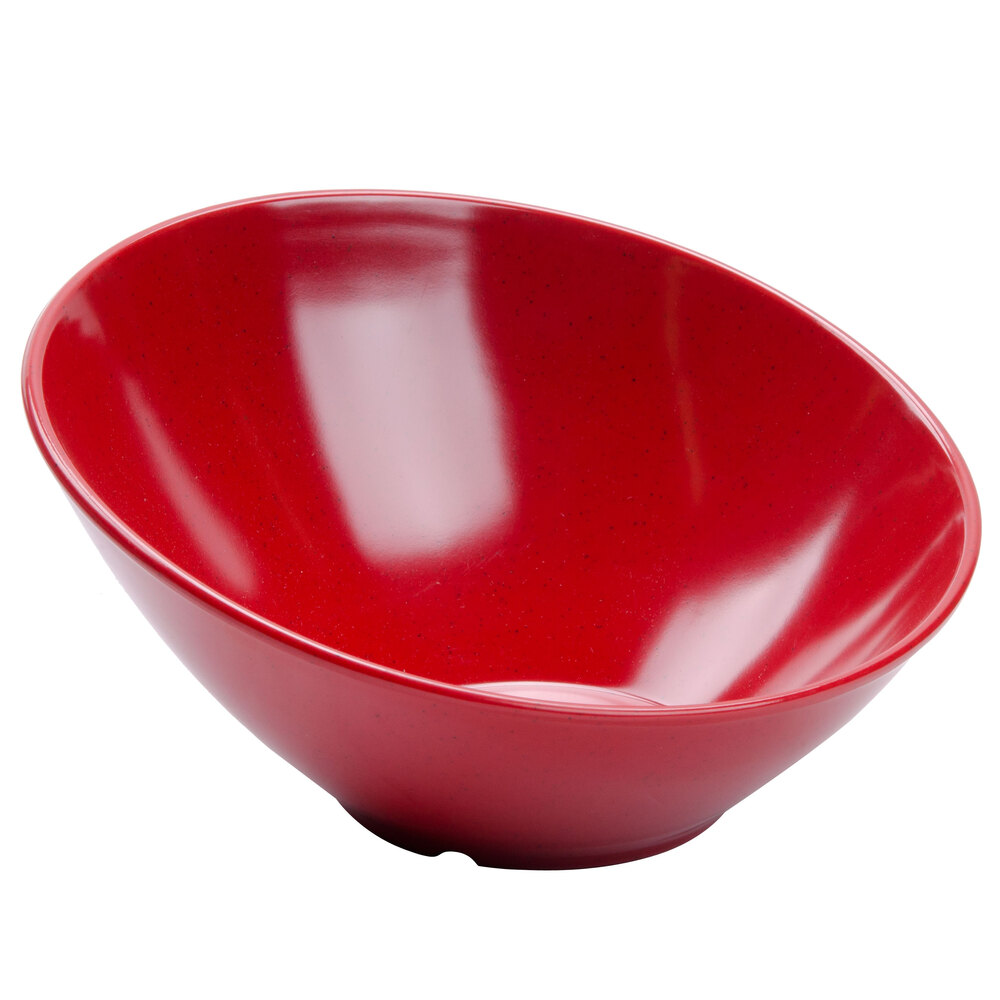 G.E.T. B-788-RSP Red Sensation 16 oz. Red Slanted Catering Bowl