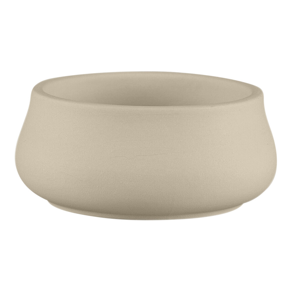 RAK Porcelain Baantna Argila Epura 3.4 oz. Gray Porcelain Thali Bowl - 12/Case