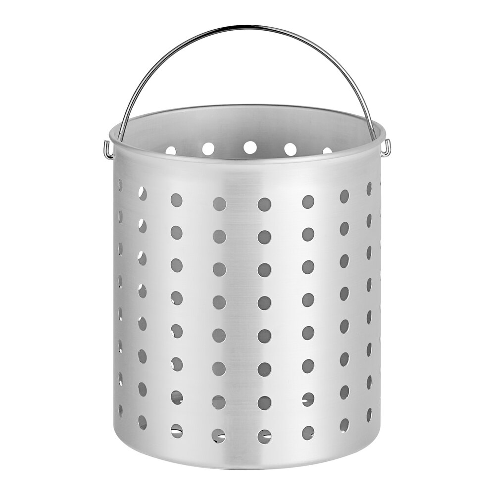 Choice 40 Qt. Aluminum Stock Pot Steamer Basket