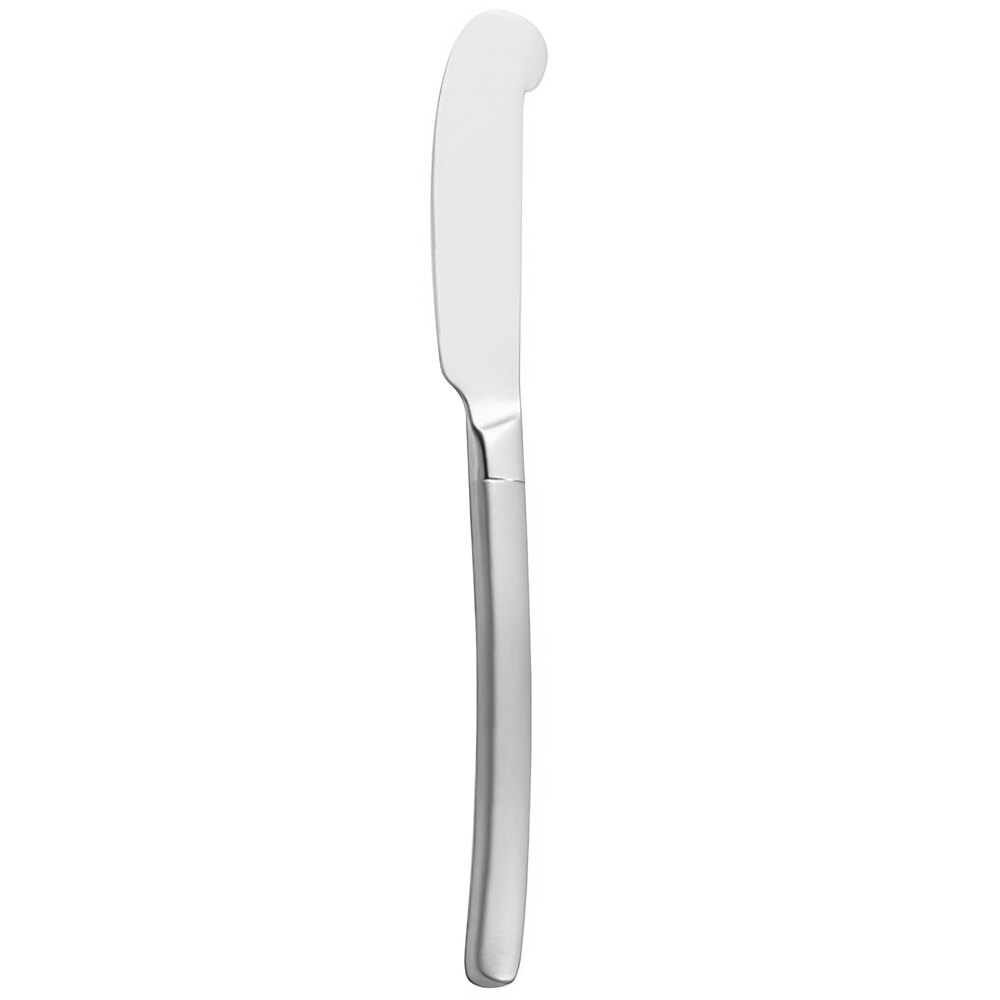 Walco Frosted Vogue from Steelite International WLS2511 7" 18/10 Stainless Steel Extra Heavy Weight Solid Handle Butter Knife - 12/Case