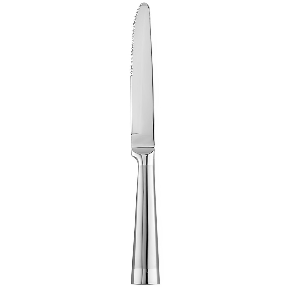 Libbey 195 2462 Shanghai 9 1/2" Stainless Steel Serrated Steak Knife - 12/Pack