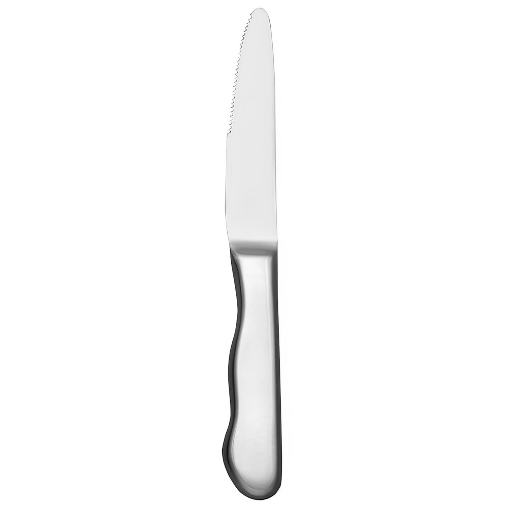 Libbey 195 2492 Baron Radiant 10" Stainless Steel Steak Knife with Hollow Handle - 12/Pack