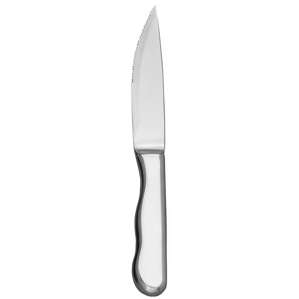 Libbey 195 2892 Baron Radiant 10" Stainless Steel Steak Knife with Hollow Handle - 12/Pack