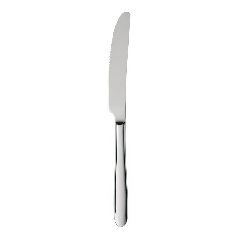 Libbey Novara 8 1/4" 18/0 Stainless Steel Heavy Weight Dinner / Dessert Knife - 12/Case