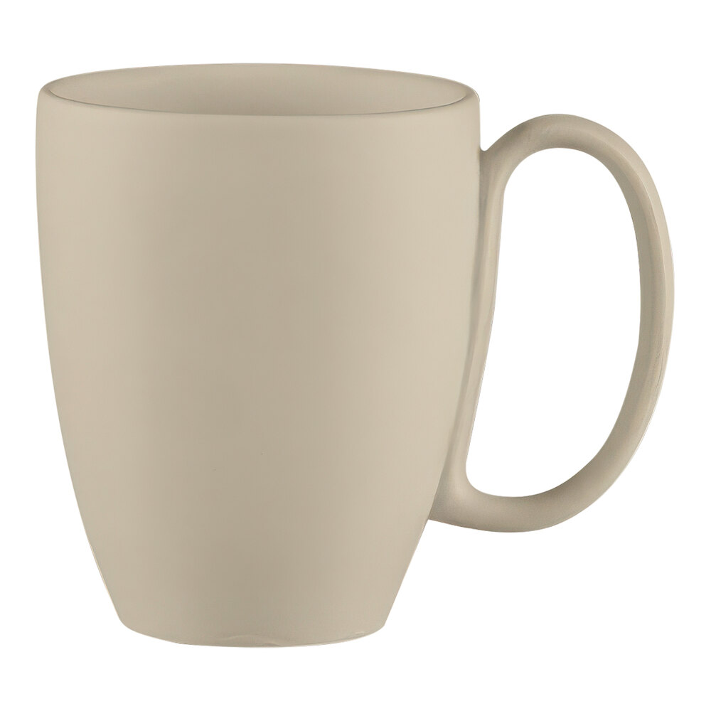 RAK Porcelain Argila Epura 10.14 oz. Gray Porcelain Coffee Mug - 12/Case