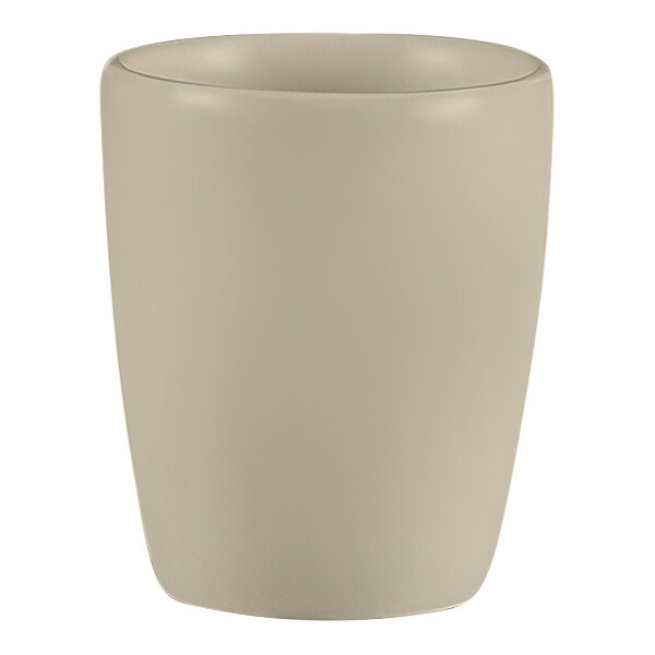 RAK Porcelain Baantna Argila Epura 3 oz. Gray Handleless Porcelain Espresso Cup - 12/Case
