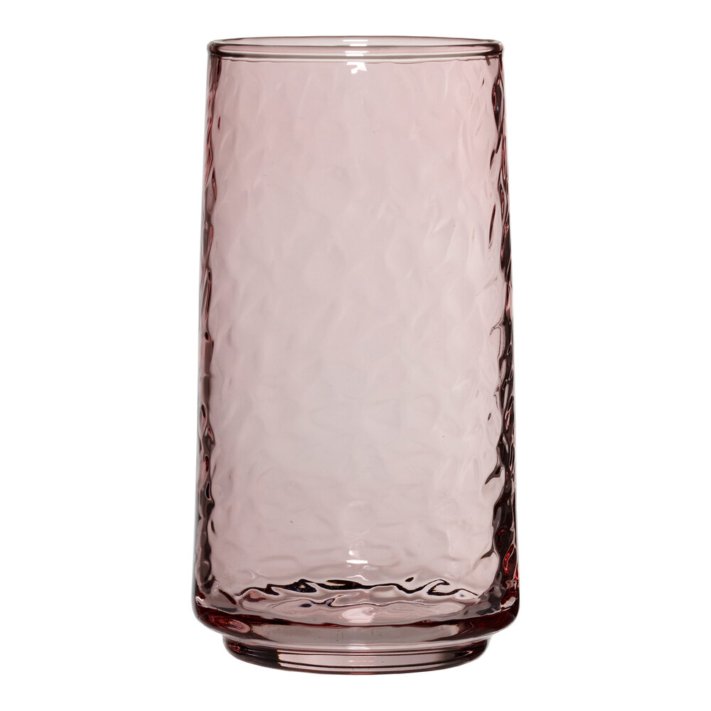 Anchor Hocking Brockhill 18 oz. Rosewater Pink Cooler Glass - 12/Case