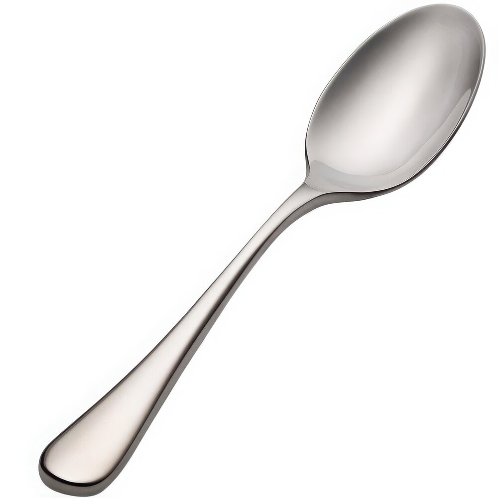 Bon Chef S4000 Como 6 3/8" 18/10 Stainless Steel Extra Heavy Teaspoon - 12/Case