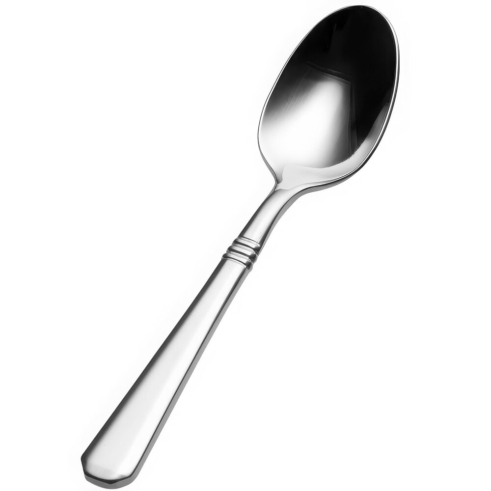 Bon Chef S3416 Cordoba 4 7/8" 18/10 Stainless Steel Demitasse Spoon - 12/Case