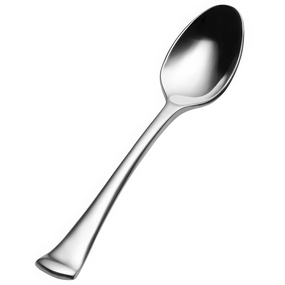 Bon Chef SBS3216 Aspen 5" 18/0 Extra Heavy Weight Bonsteel Demitasse Spoon - 12/Case