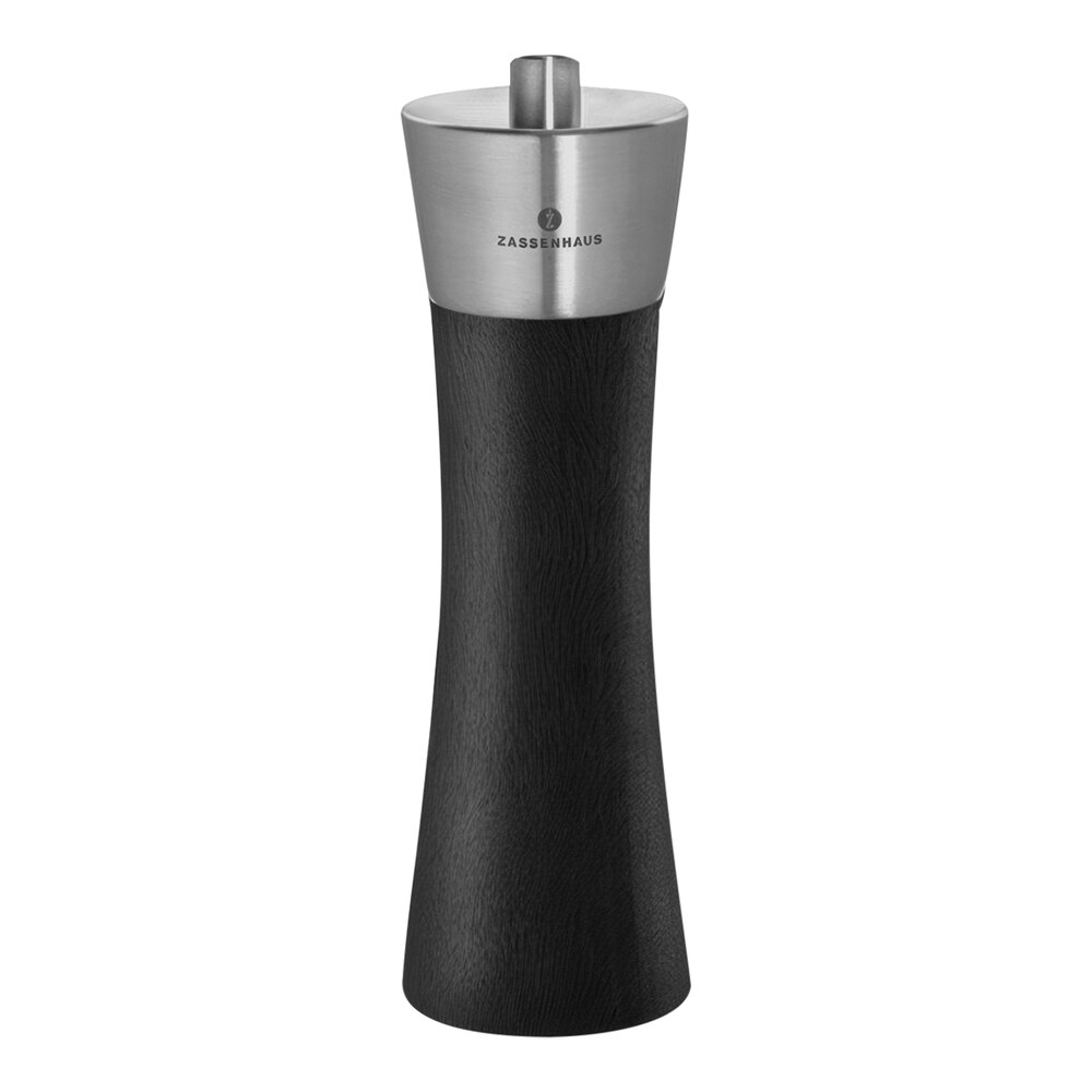 Zassenhaus Augsburg 7" Stainless Steel / Beech Wood Black Pepper Mill