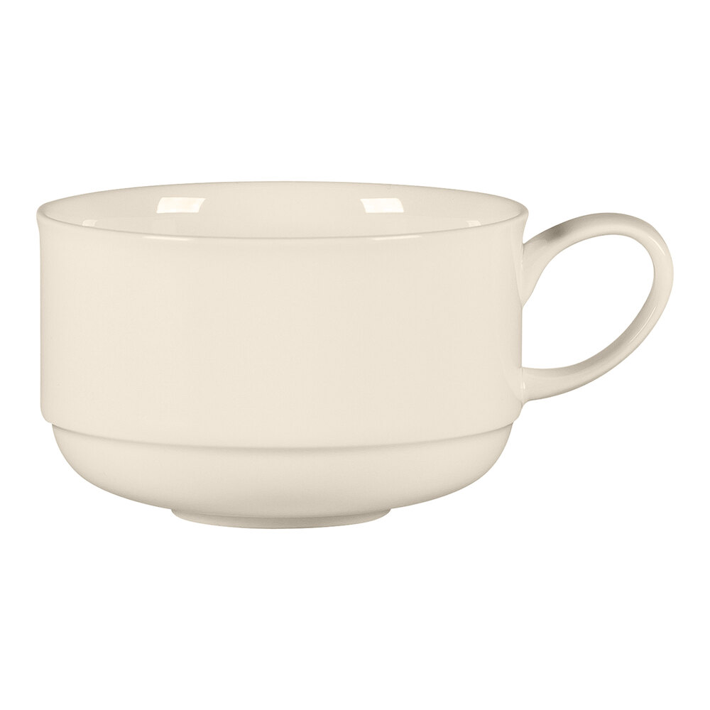 RAK Porcelain Bravura 8.4 oz. Bone China Stackable Tea Cup - 12/Case