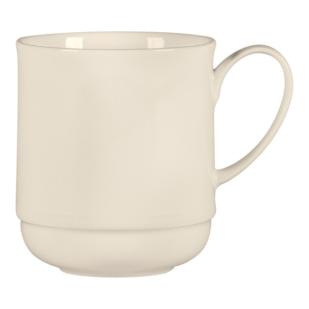 RAK Porcelain Bravura 11.5 oz. Bone China Stackable Mug - 12/Case