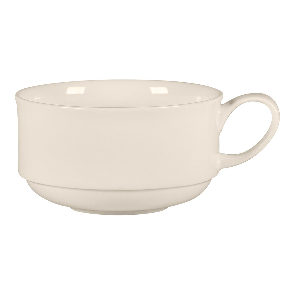 RAK Porcelain Bravura 5.4 oz. Bone China Stackable Coffee Cup - 12/Case