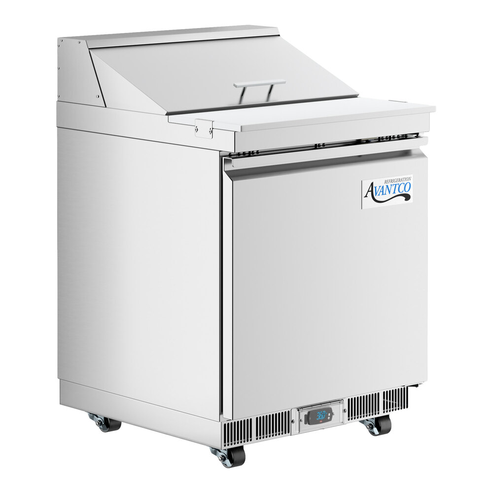 Avantco ZPT1-FB-WMS 27" VersaHub WiFi-Enabled 1 Door Front Breathing Cutting Top Refrigerated Sandwich Prep Table