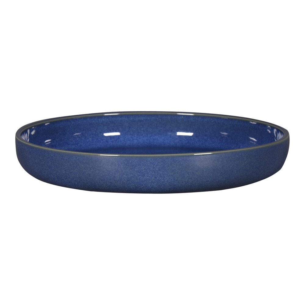 RAK Porcelain Ease 11 11/16" Cobalt Round Deep Porcelain Plate - 2/Case