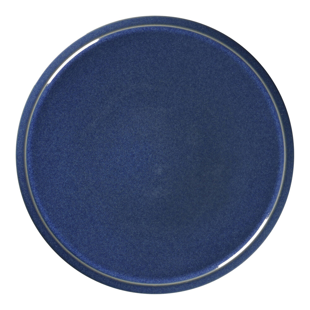 RAK Porcelain Ease 10 13/16" Cobalt Flat Coupe Porcelain Plate - 6/Case