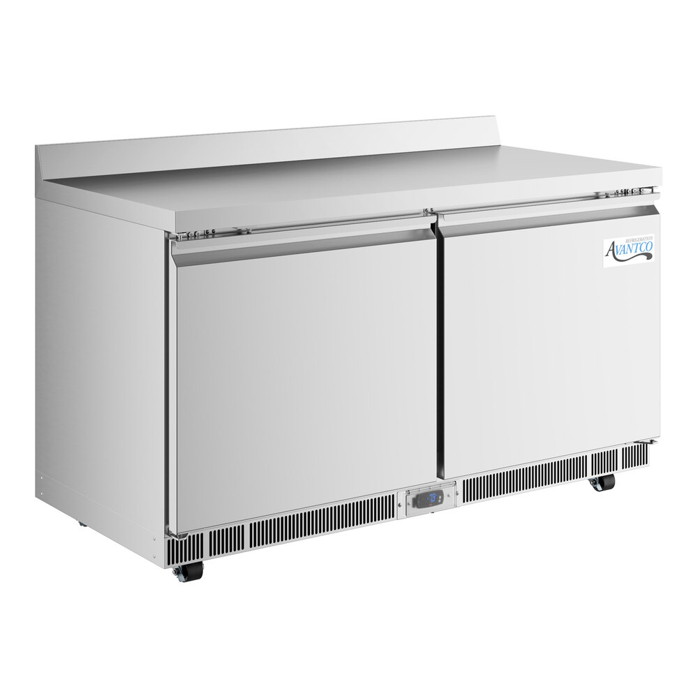Avantco ZWT-60F-WMS 60" VersaHub WiFi-Enabled Front Breathing Worktop Freezer with 3 1/2" Backsplash