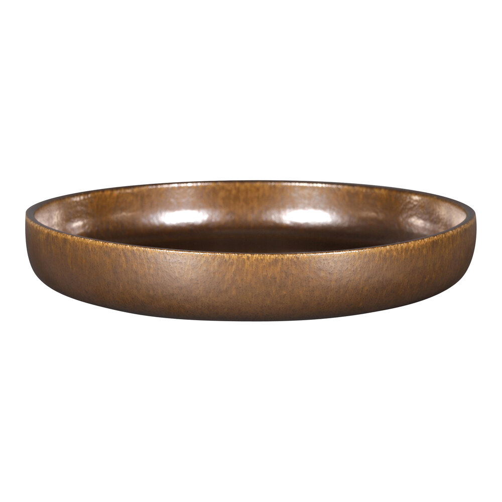 RAK Porcelain Ease 11" Rust Round Deep Porcelain Plate - 4/Case