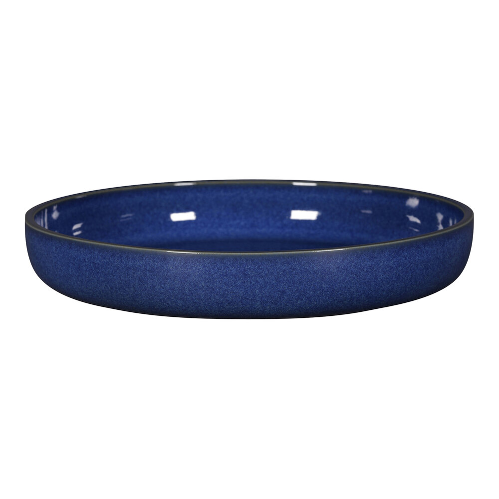 RAK Porcelain Ease 11" Cobalt Round Deep Porcelain Plate - 2/Case