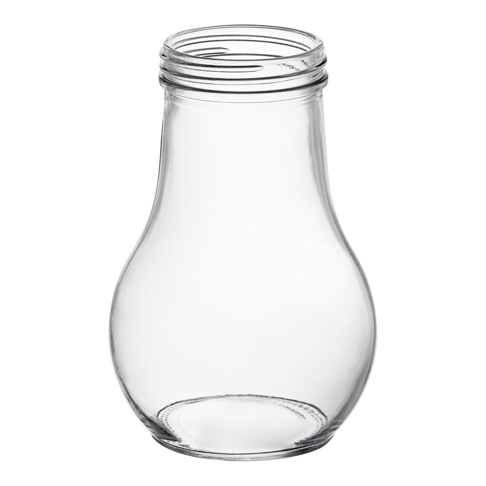 Vollrath 214J Traex® Dripcut® 14 oz. Glass Teardrop Syrup Server Jar