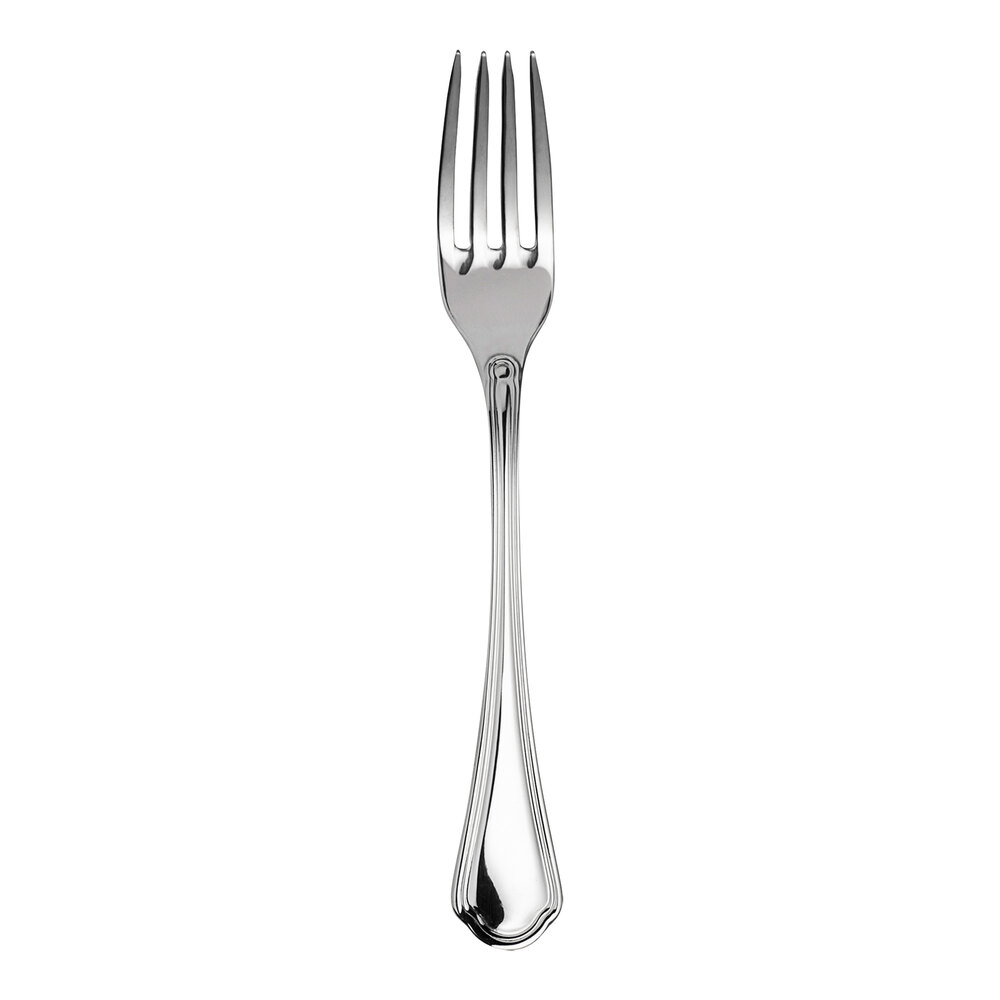 WNK Leopardi from Steelite International 7 1/2" 18/10 Stainless Steel Extra Heavy Weight Dessert / Salad Fork - 12/Case