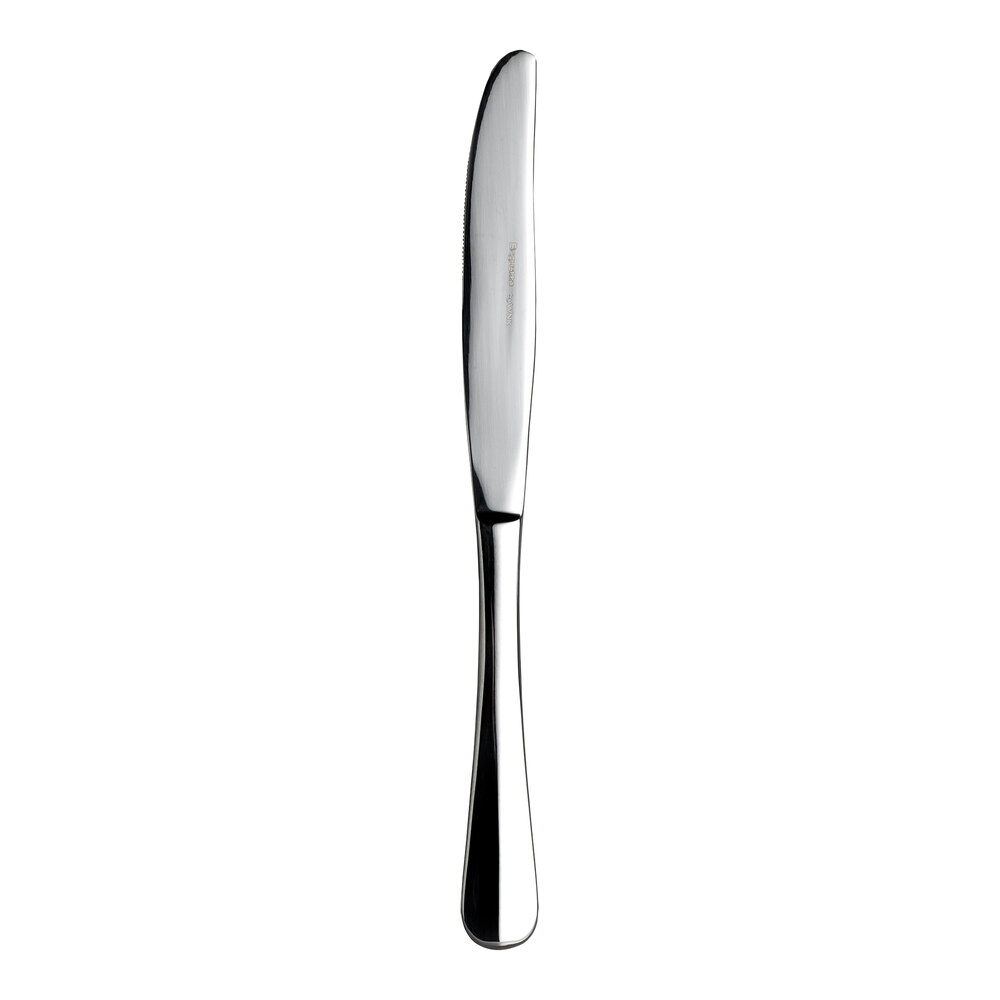 WNK Baguette from Steelite International 9" 18/10 Stainless Steel Extra Heavy Weight Dinner Knife with Solid Handle - 12/Case