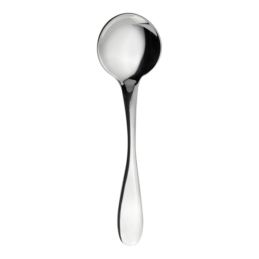 WNK Ovation from Steelite International 7 1/2" 18/10 Stainless Steel Extra Heavy Weight Round Bowl Soup Spoon - 12/Case