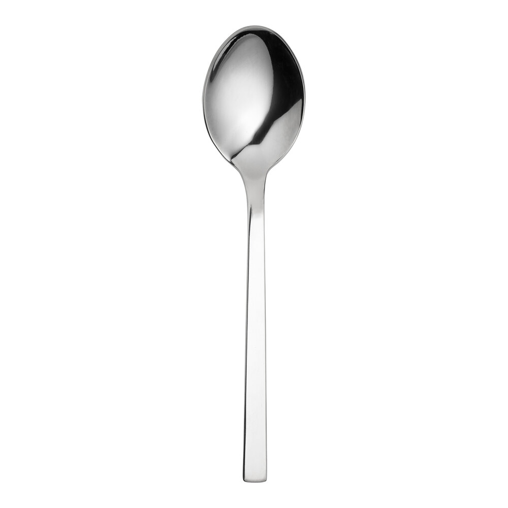 WNK Silhouette from Steelite International 8 1/4" 18/10 Stainless Steel Extra Heavy Weight Tablespoon / Serving Spoon - 12/Case
