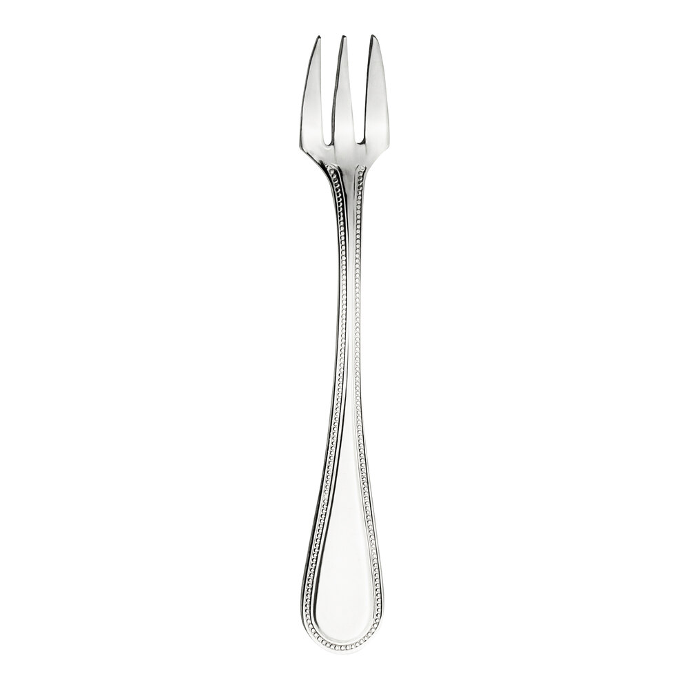 WNK Pearl from Steelite International 5 3/4" 18/10 Stainless Steel Extra Heavy Weight Oyster Fork - 12/Case