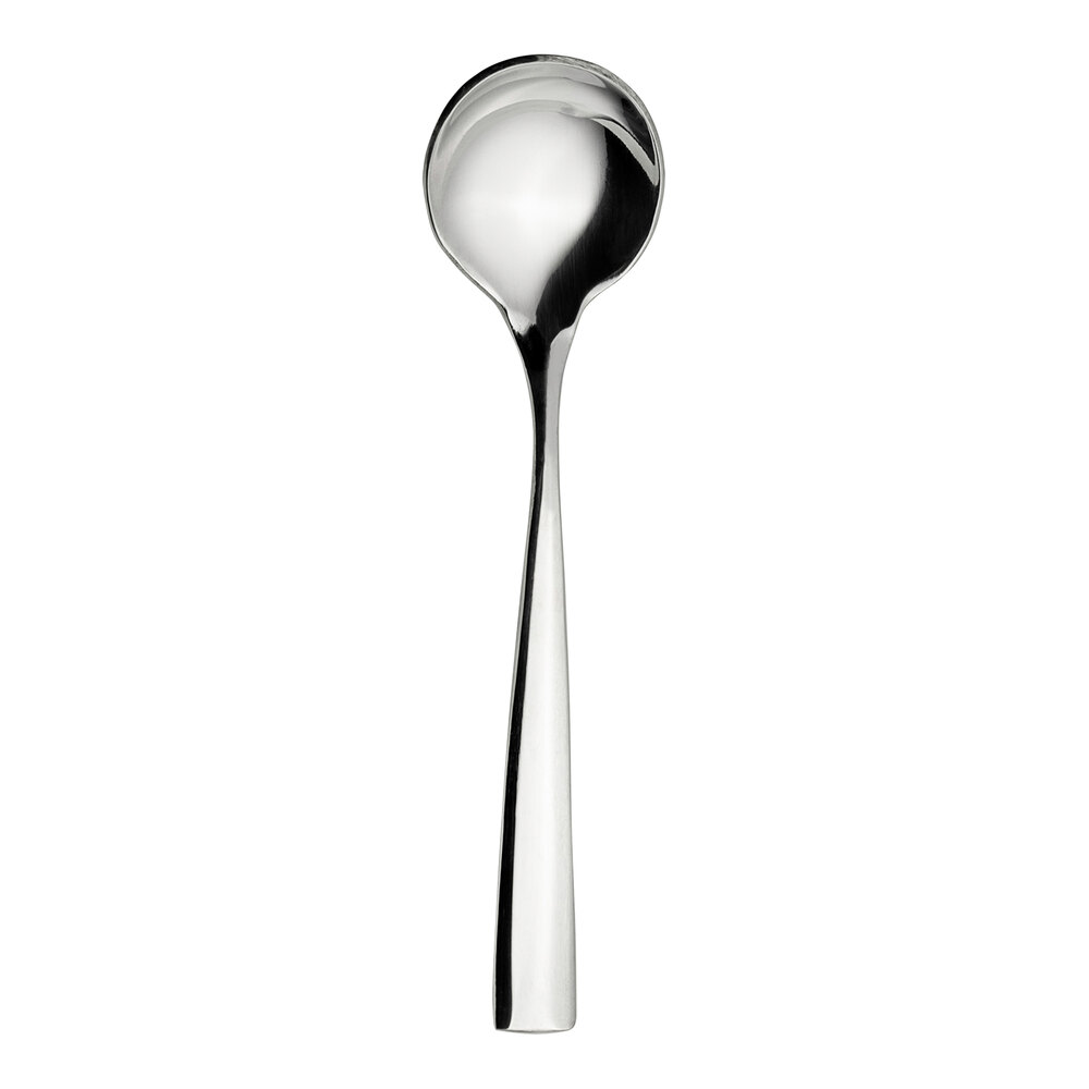 WNK Zen from Steelite International 7" 18/10 Stainless Steel Extra Heavy Weight Round Bowl Soup Spoon - 12/Case