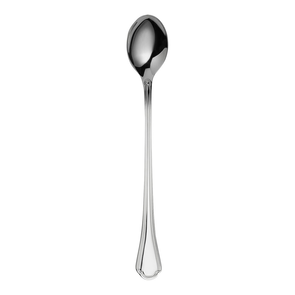 WNK Leopardi from Steelite International 7 1/2" 18/10 Stainless Steel Extra Heavy Weight Iced Tea Spoon - 12/Case