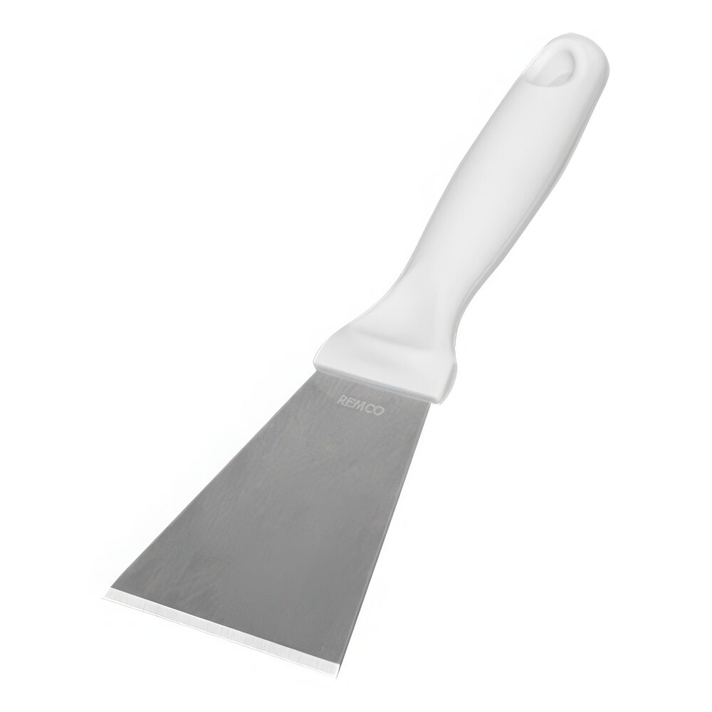 Vikan 3" Stainless Steel Scraper with White Handle 69725