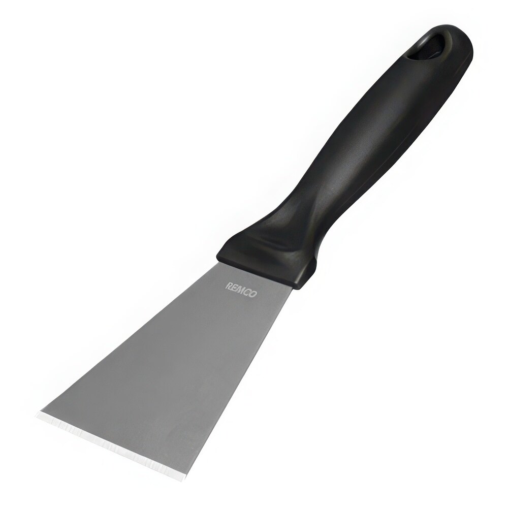 Vikan 3" Stainless Steel Scraper with Black Handle 69729