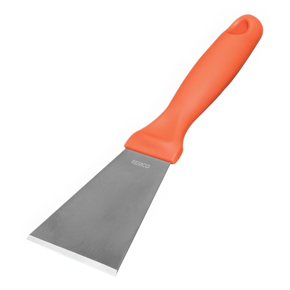 Vikan 3" Stainless Steel Scraper with Orange Handle 69727