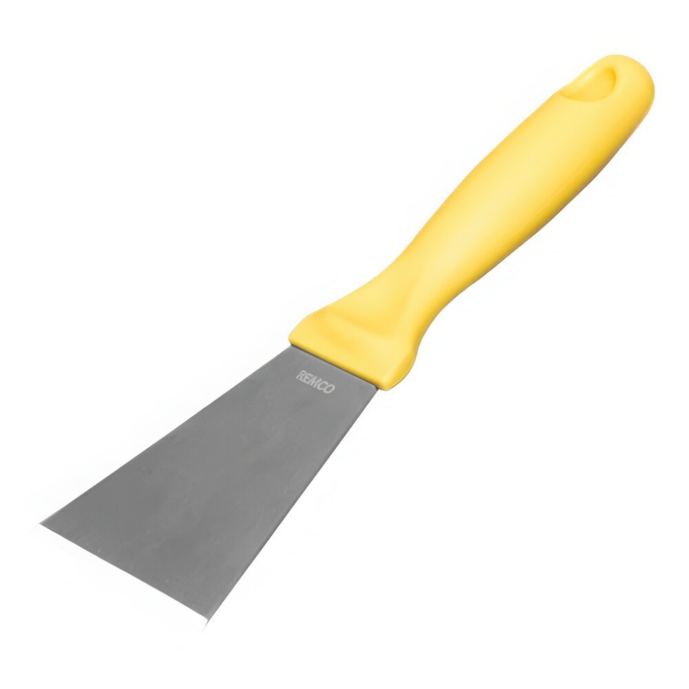 Vikan 3" Stainless Steel Scraper with Yellow Handle 69726