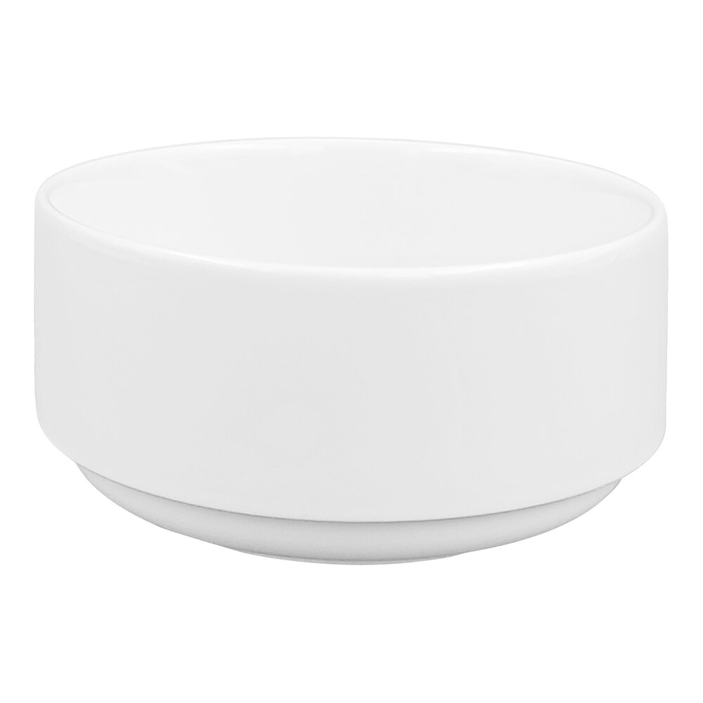 RAK Porcelain Classic Polaris 3.4 oz. Bright White Porcelain Butter Ramekin - 12/Case
