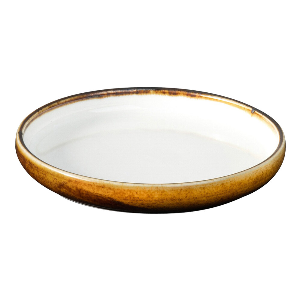 Bon Chef Tavola Amaretto 7" Brown Plate - 24/Case