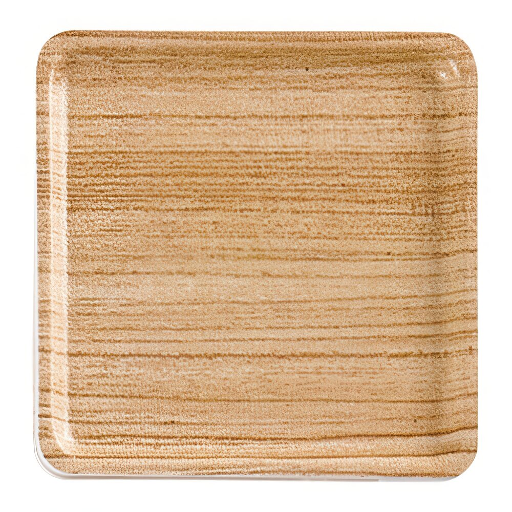 Cal-Mil Modular 4" x 4" Faux Wood Square Melamine Tray