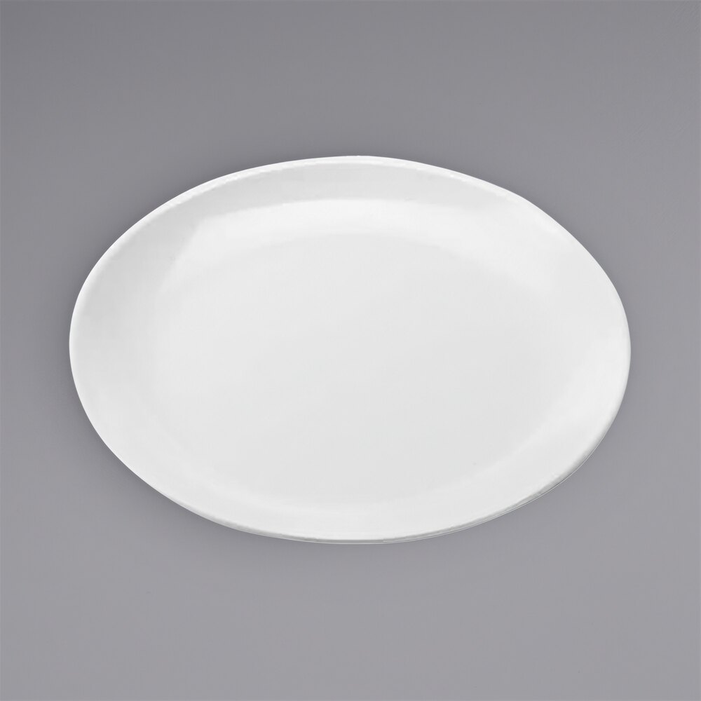 American Metalcraft 12" White Melamine Pizza Plate