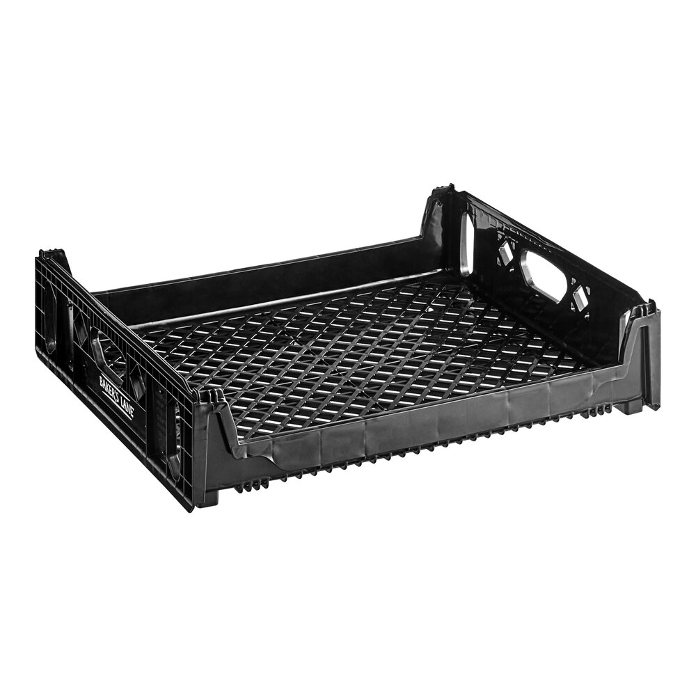 Baker's Lane 26" x 22" x 6" Black Bread Tray