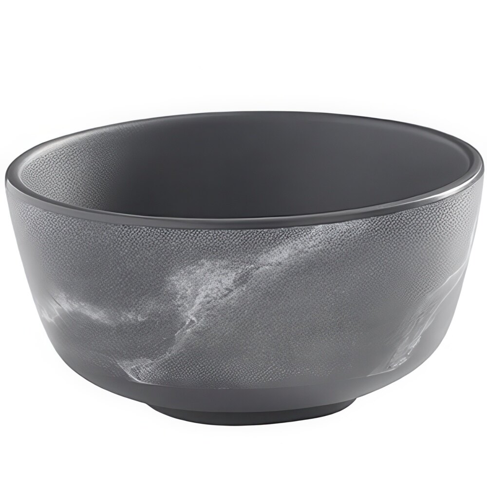 American Metalcraft MCB10GM Mix & Matte 10 oz. Grey Marble Melamine Bouillon Cup