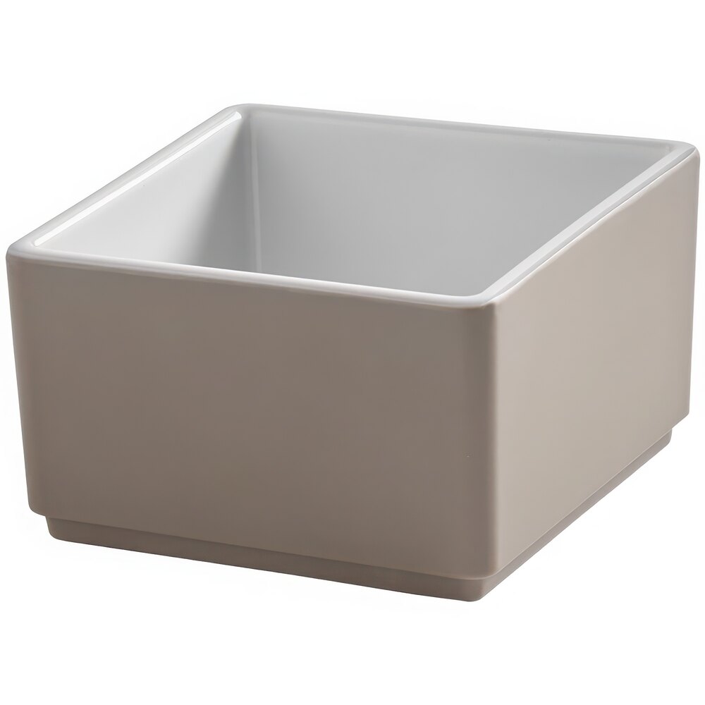 American Metalcraft Unity 10 oz. Square Melamine Mocha Bowl