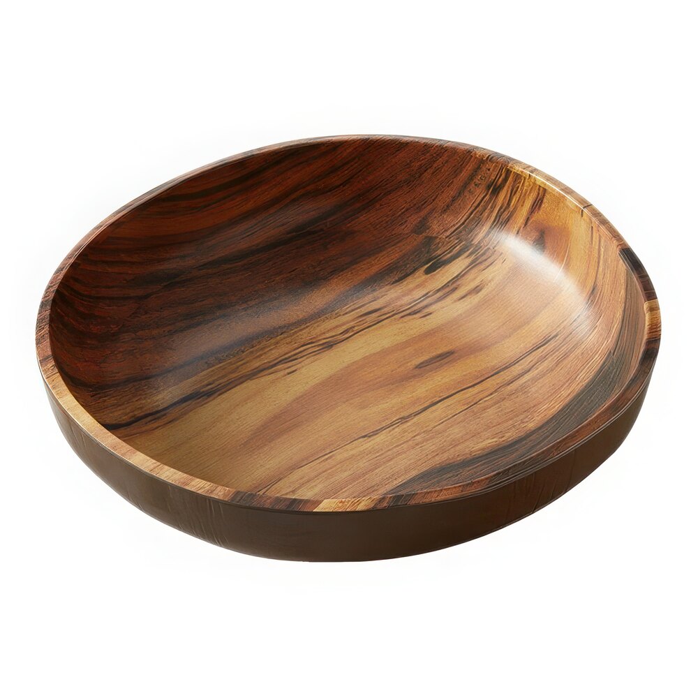 American Metalcraft 235 oz. Acacia Wood Melamine Serving Bowl