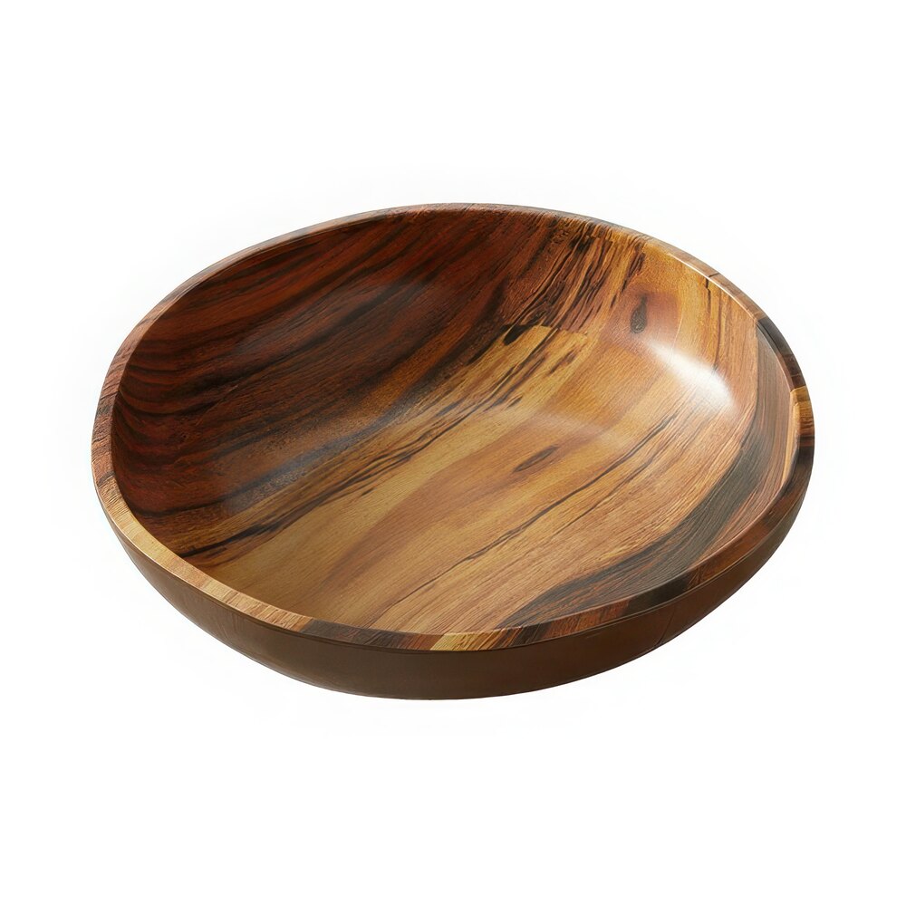 American Metalcraft 137 oz. Acacia Wood Melamine Serving Bowl