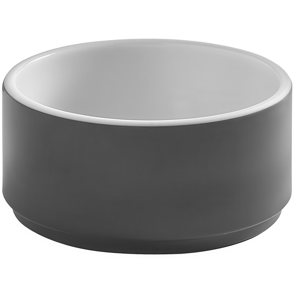American Metalcraft Unity 5 oz. Round Melamine Graphite Bowl