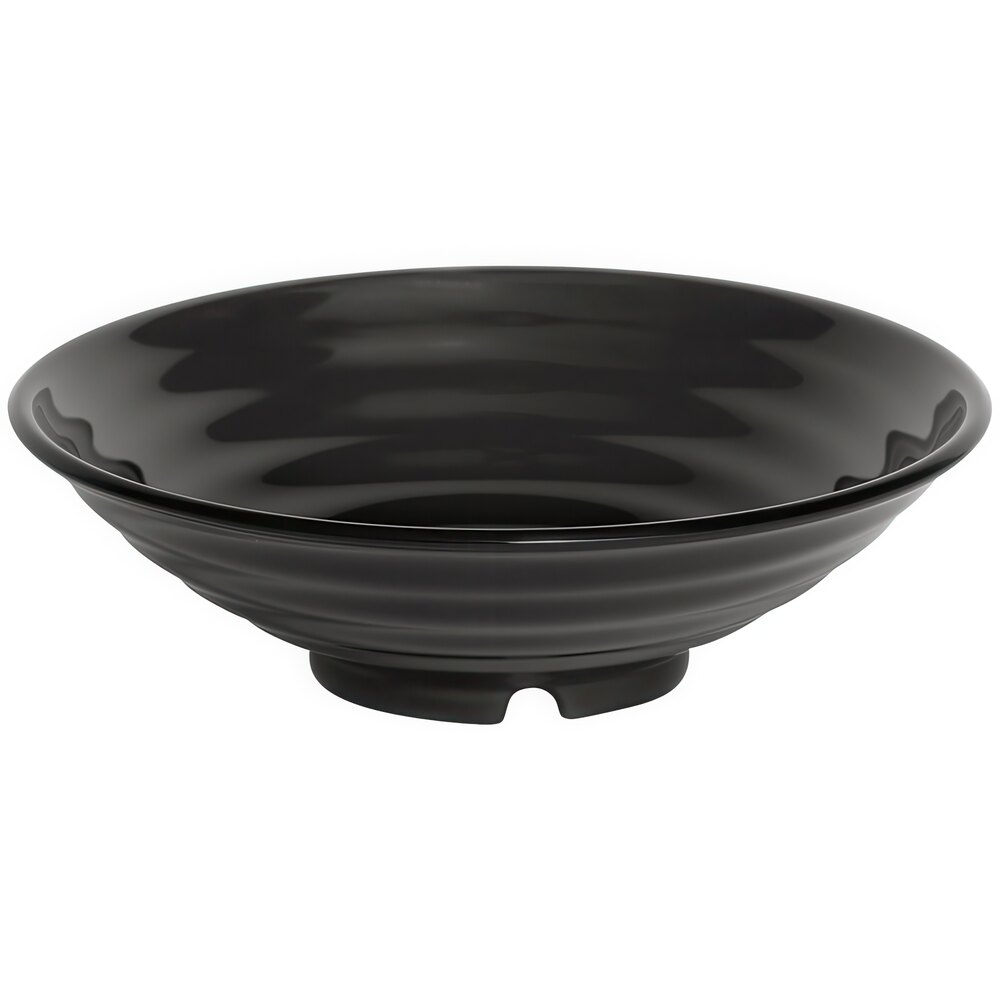 GET ML-73-BK Milano Black 2 Qt. Round Bowl - 12/Case